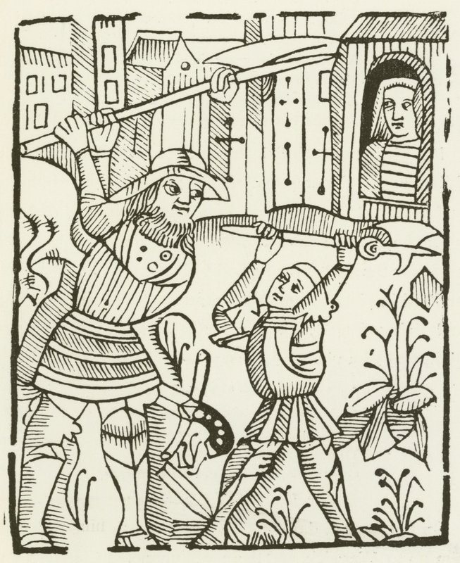 Guy von Warwick (Stich) von (after) English School