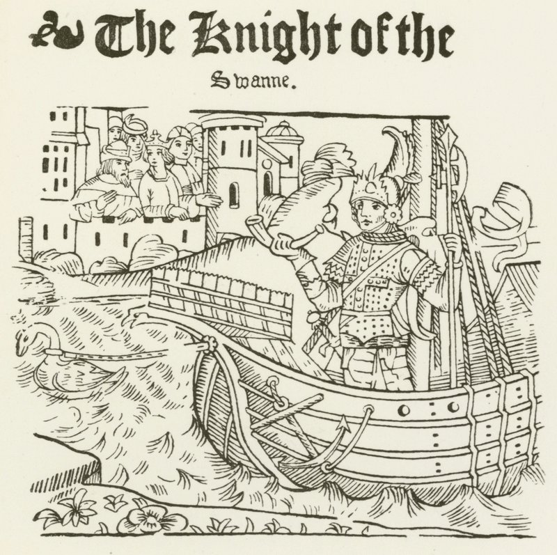 Der Ritter des Schwans (Stich) von (after) English School