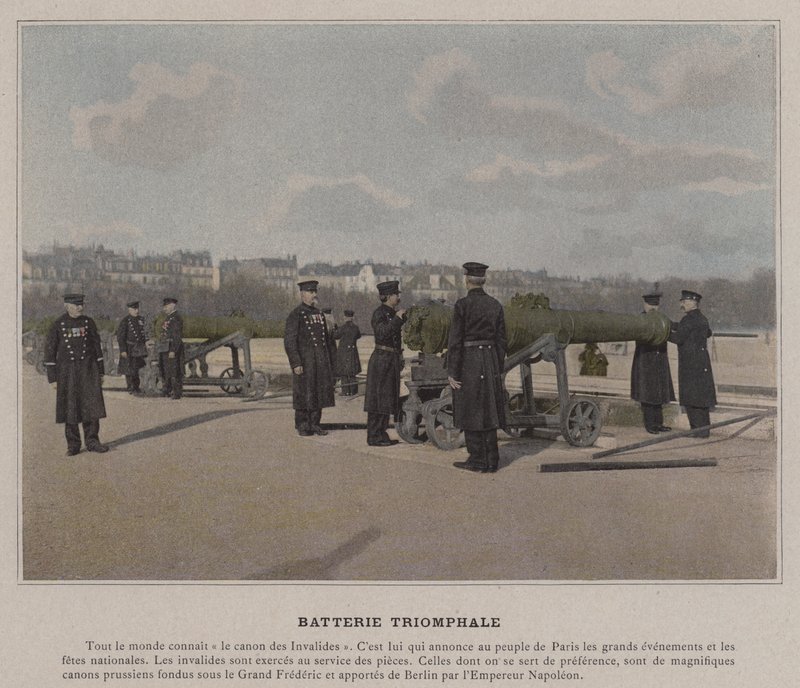 Triumphale Batterie von (after) French Photographer