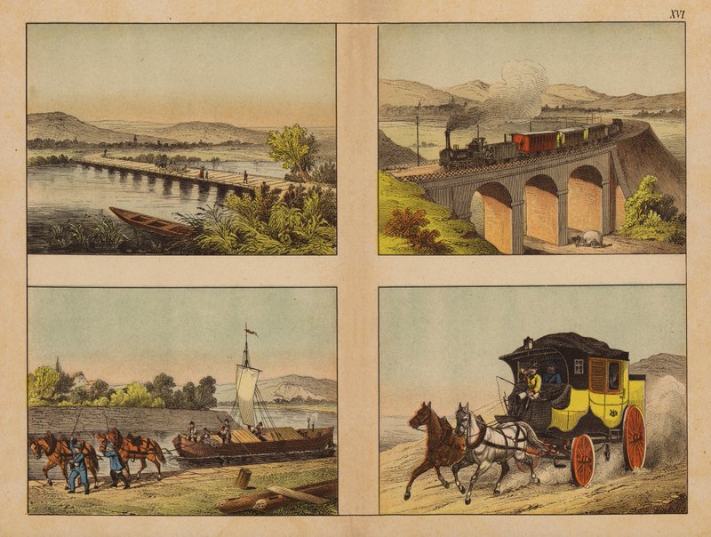 Transport (Farblithografie) von (after) German School
