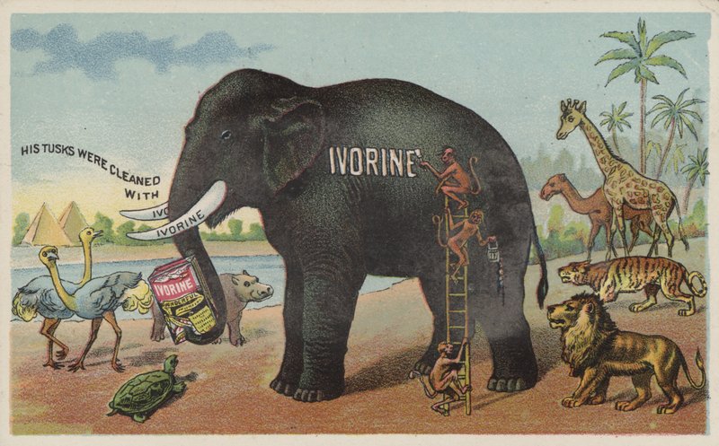 Werbung für Ivorine Seife von American School