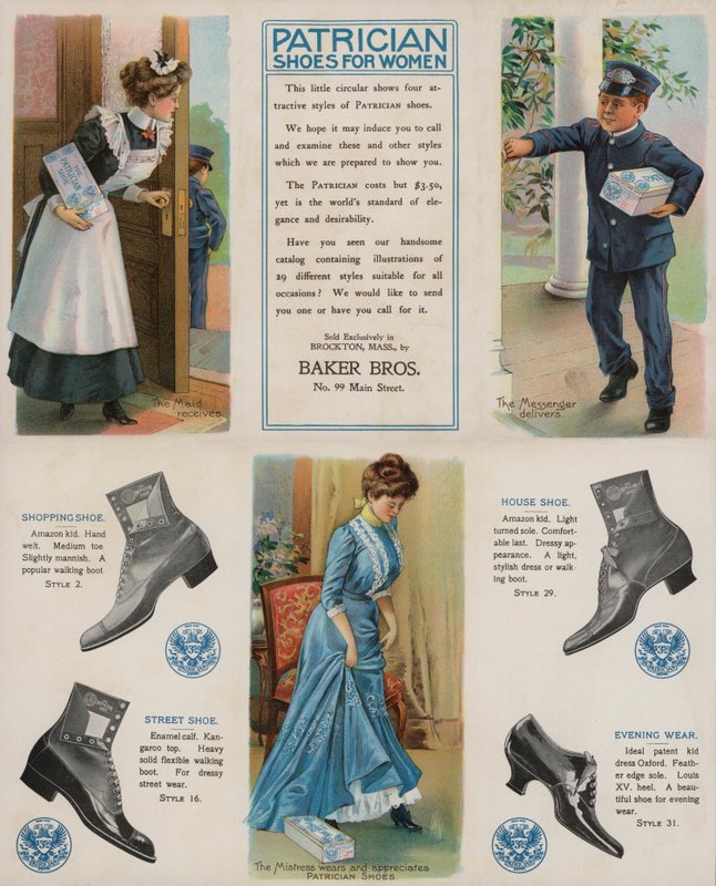 Werbung für Patrician Schuhe für Frauen von American School