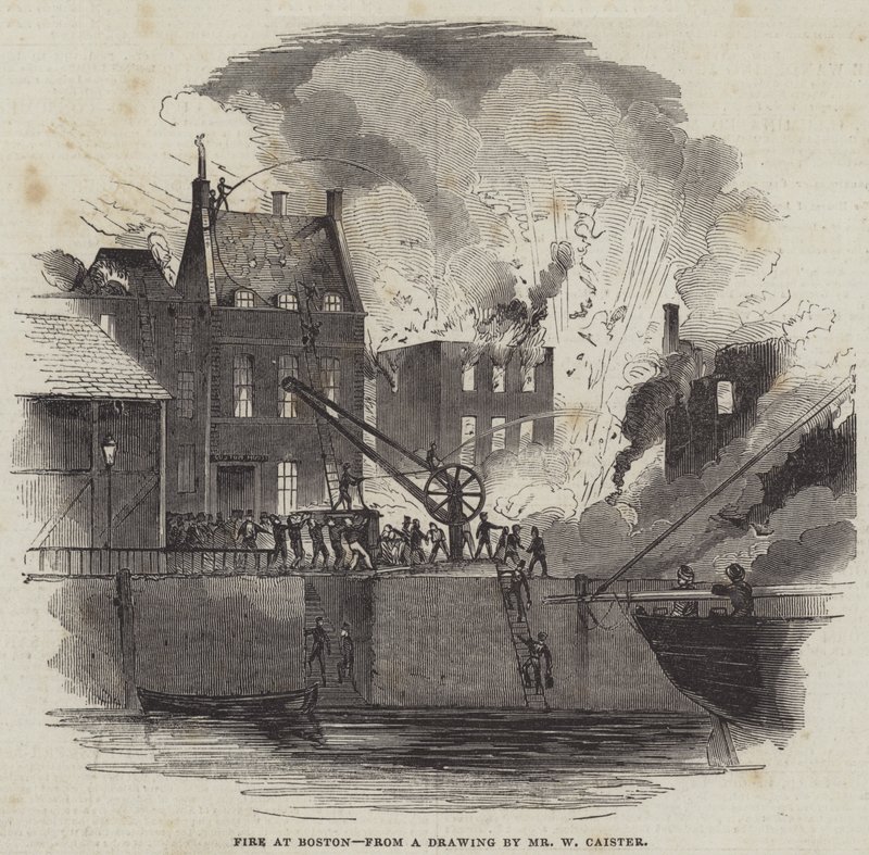 Feuer in Boston von American School
