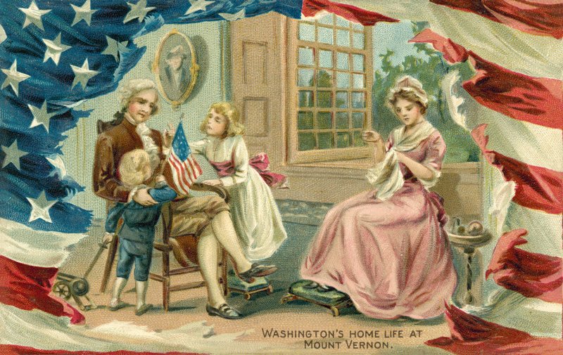 George Washingtons häusliches Leben in Mount Vernon von American School