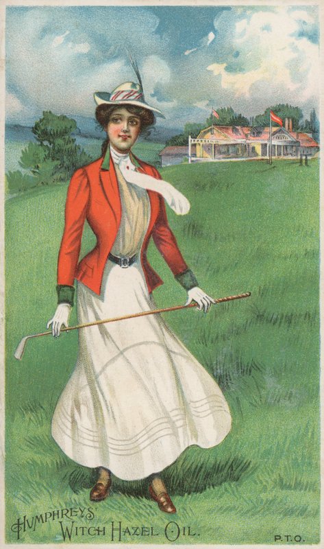 Mädchen spielt Golf von American School