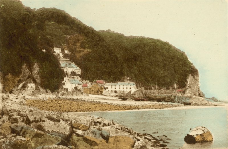Clovelly vom Strand von English Photographer