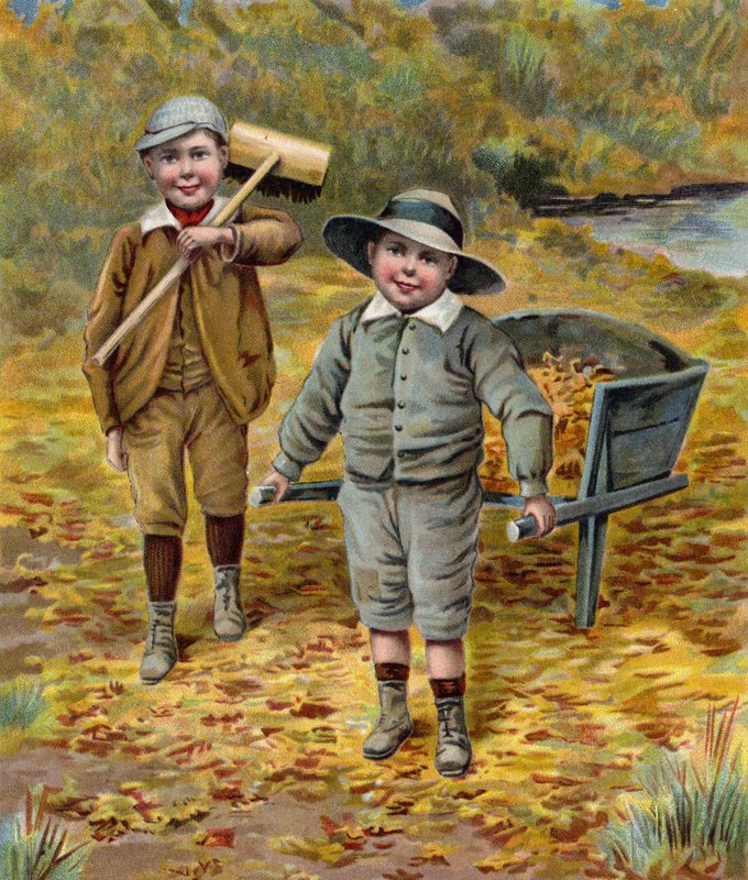 Herbstblätter von English School