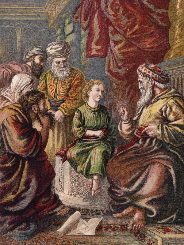 Christus im Tempel von English School