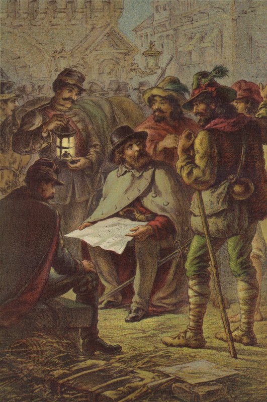 Garibaldi und die Bauernführer von English School