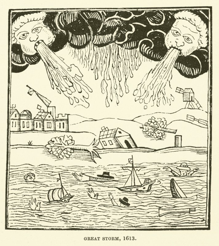Großer Sturm, 1613 von English School