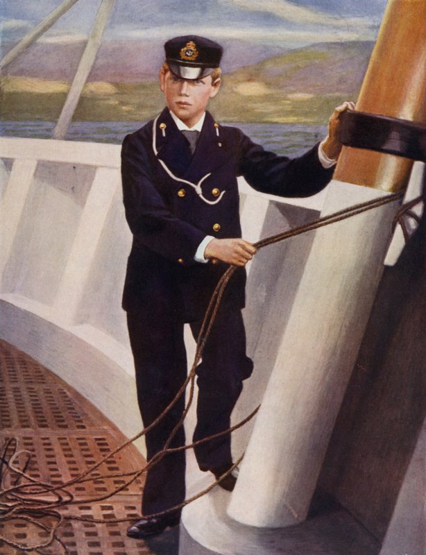 König Georg als Seekadett von English School