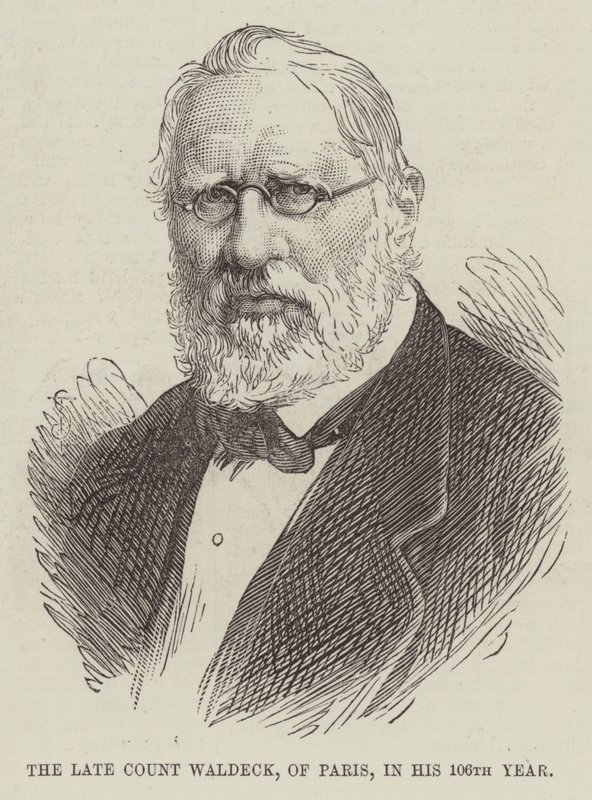 Der verstorbene Graf Waldeck aus Paris, in seinem 106. Jahr von English School