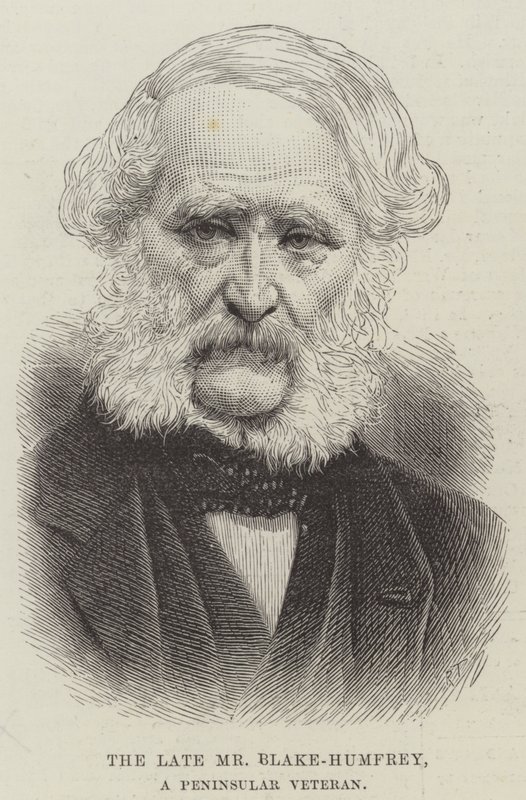 Der verstorbene Mr. Blake-Humfrey, ein Veteran der Halbinselkriege von English School