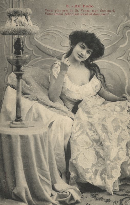 Winkendes Mädchen von French Photographer