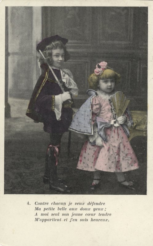 Kinder in historischer Kleidung von French Photographer