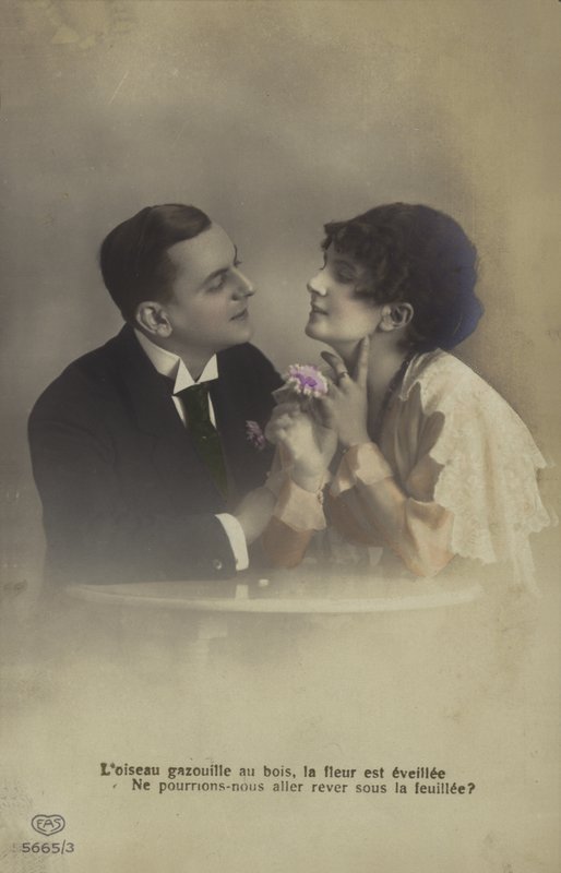 Flirtendes Paar von French Photographer