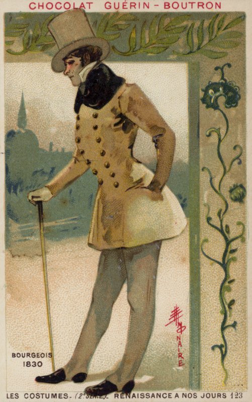 Bürgerliche Tracht, 1830 von French School