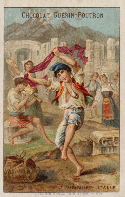 Tarantella-Tanz, Italien von French School