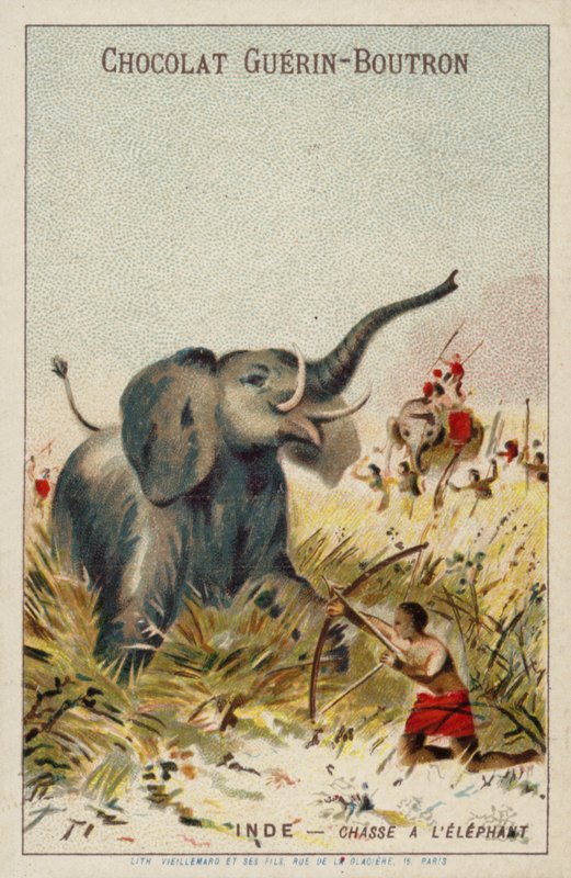 Elefantenjagd, Indien von French School