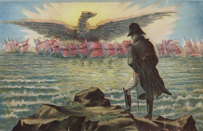 Napoleon erinnert sich an seine Siege von French School