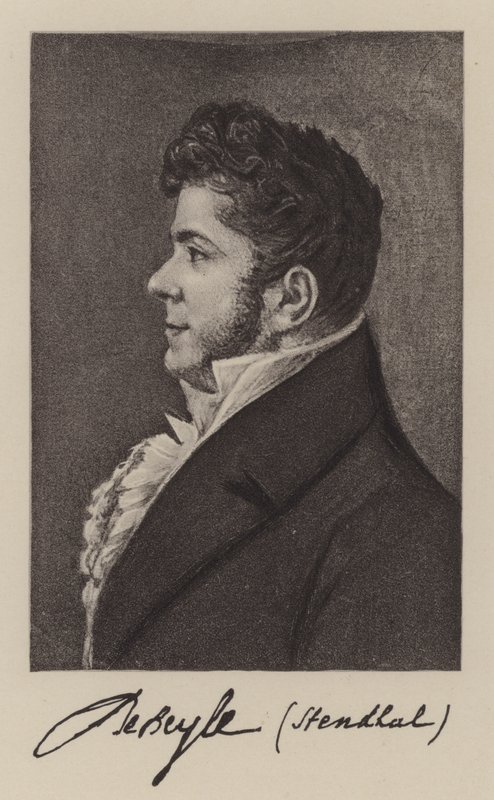 Stendhal (Marie-Henri Beyle), französischer Romanautor von French School