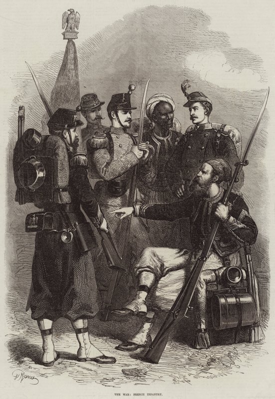 Der Krieg, französische Infanterie von French School