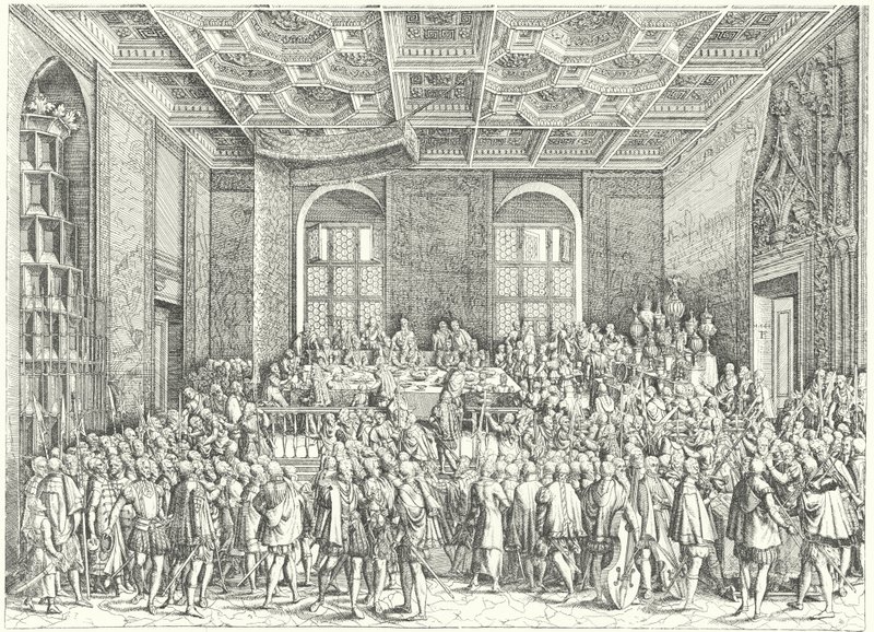 Bankett für Ferdinand I., Heiliger Römischer Kaiser von German School