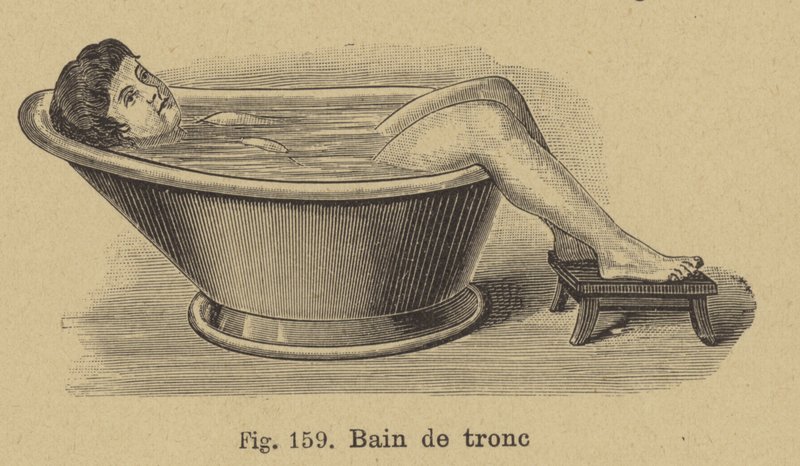Frau beim Baden von German School