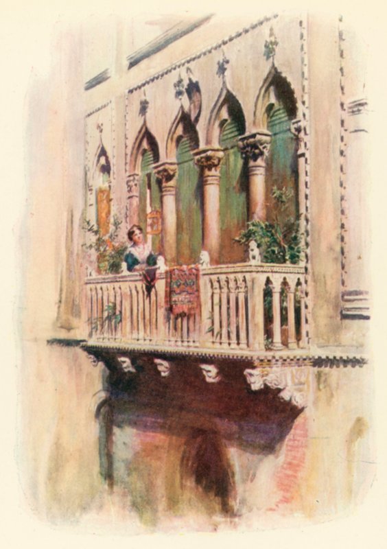 Balkon Palazzo Bragadin von A. Trevor Haddon