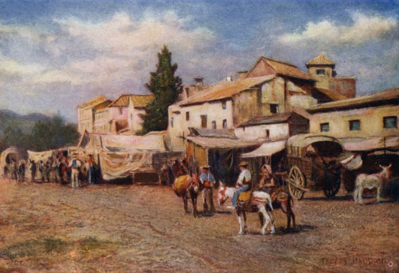 Málaga, der Guadalmedina von A. Trevor Haddon
