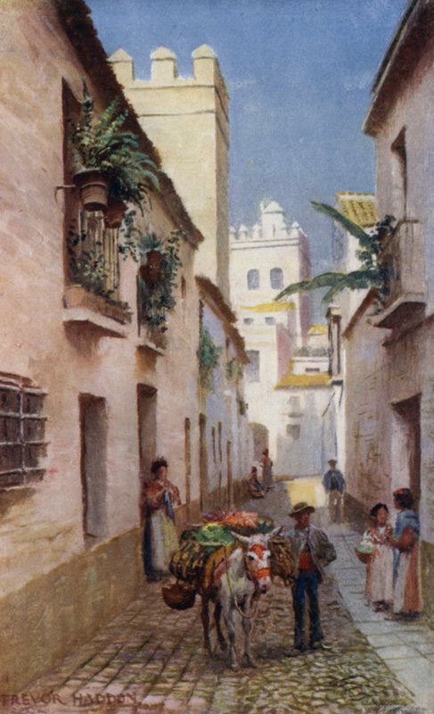 Sevilla, eine Straße von A. Trevor Haddon