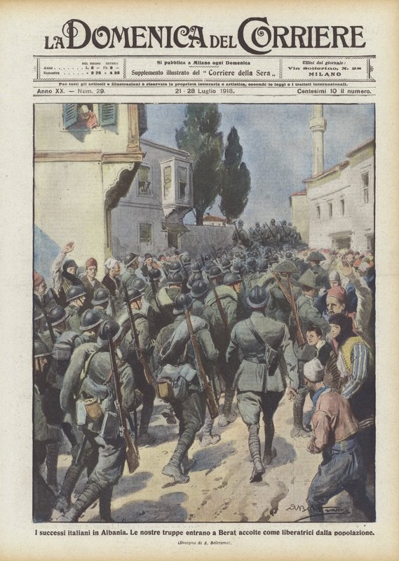 Die Italienischen Erfolge In Albanien von Achille Beltrame