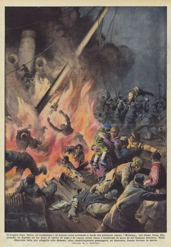 Der tragische Brand von Achille Beltrame