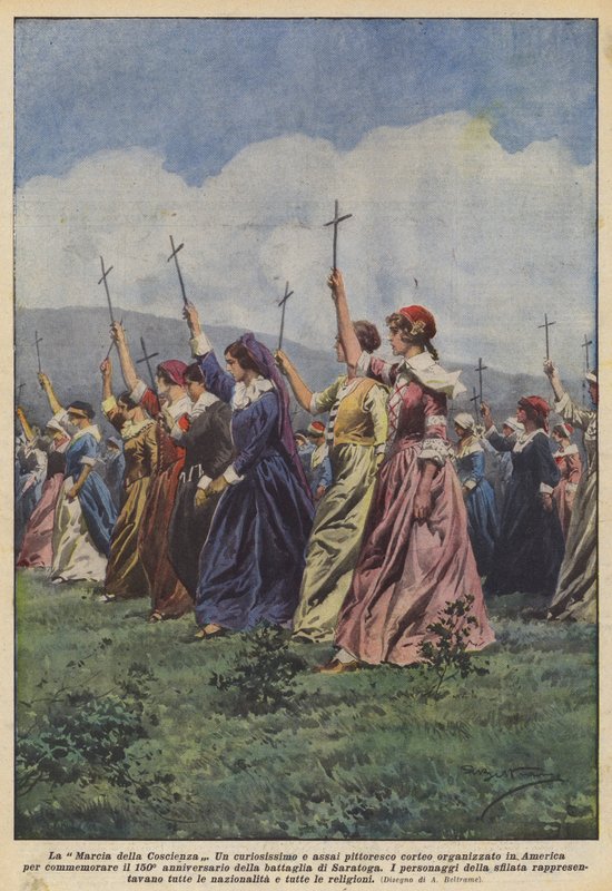 Der Marsch des Gewissens von Achille Beltrame