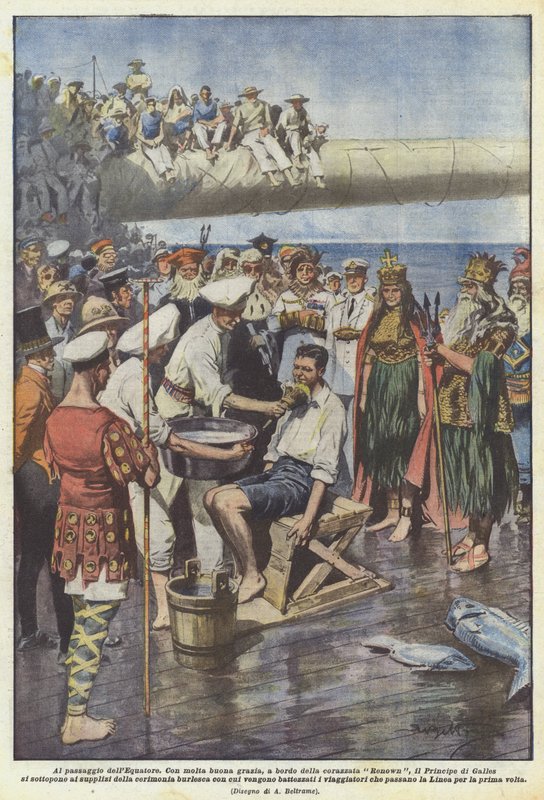Beim Überqueren des Äquators von Achille Beltrame