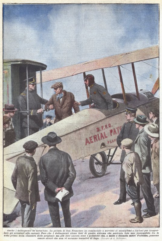 Auch die Verbrecher im Flugzeug von Achille Beltrame