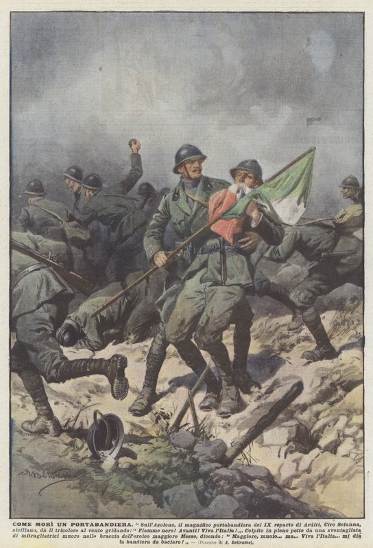 Wie Ein Fahnenträger Starb von Achille Beltrame