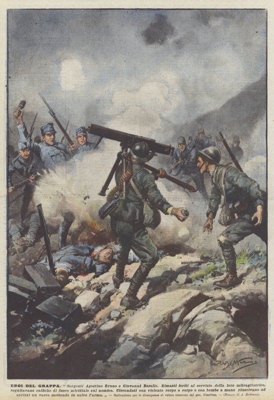 Helden Vom Grappa von Achille Beltrame