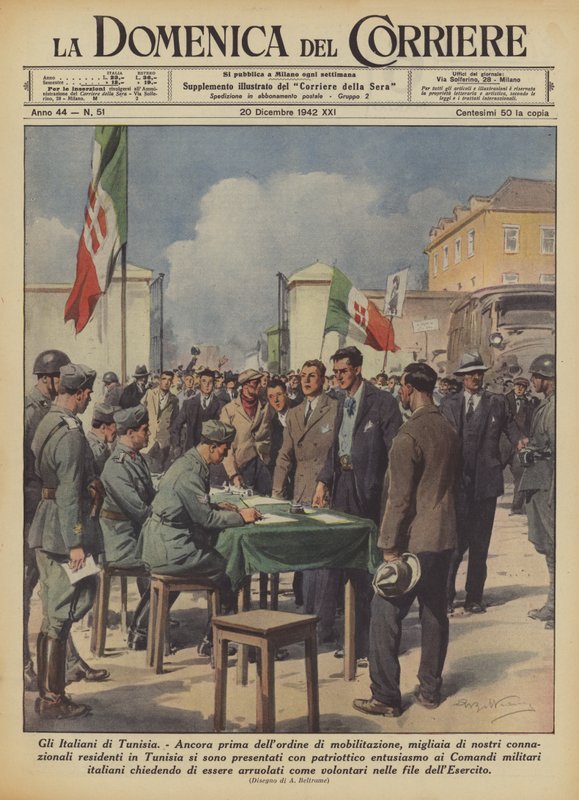 Die Italiener in Tunesien von Achille Beltrame