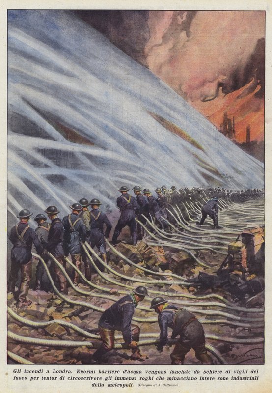 Die Brände in London von Achille Beltrame