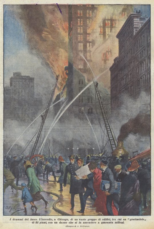 Die Dramen des Feuers von Achille Beltrame
