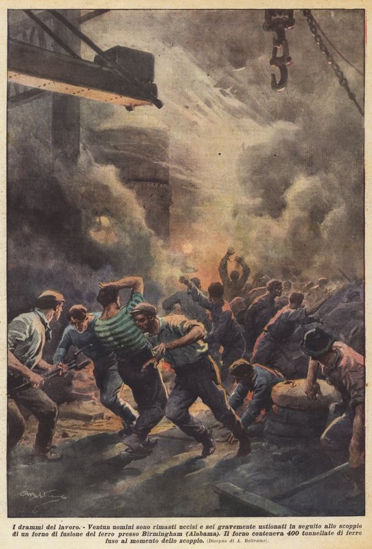 Die Dramen der Arbeit von Achille Beltrame