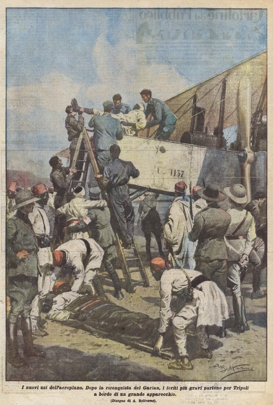 Die neuen Verwendungen des Flugzeugs von Achille Beltrame