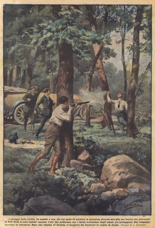 Die Wilden der Zivilisation von Achille Beltrame