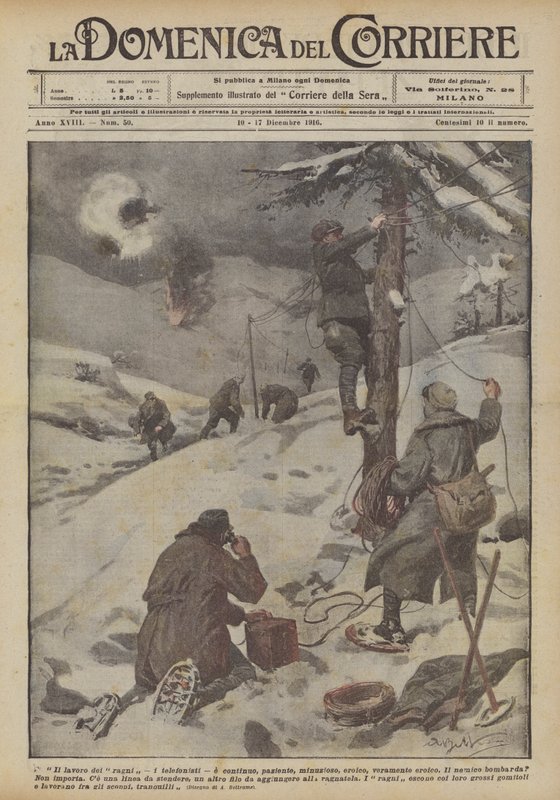 Die Arbeit der Spinnen von Achille Beltrame