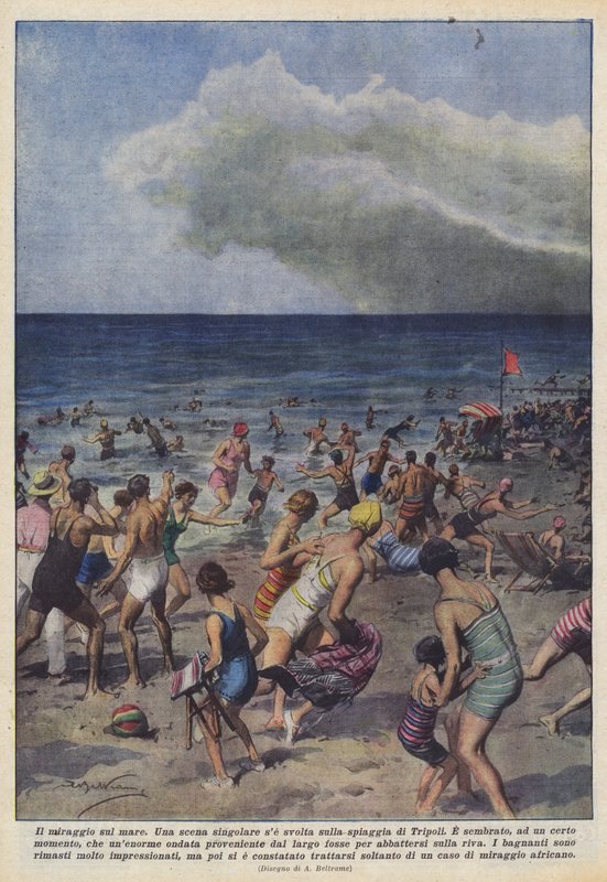 Die Fata Morgana auf dem Meer von Achille Beltrame