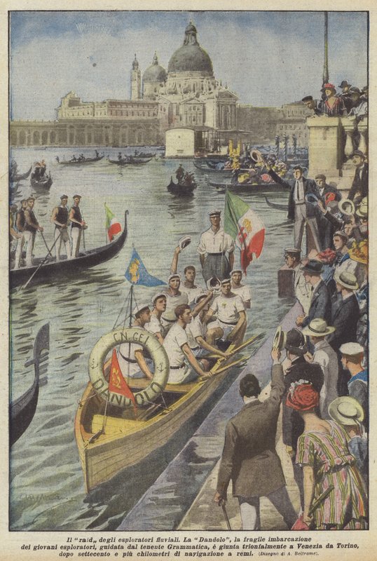 Der Überfall der Flusserkunder von Achille Beltrame