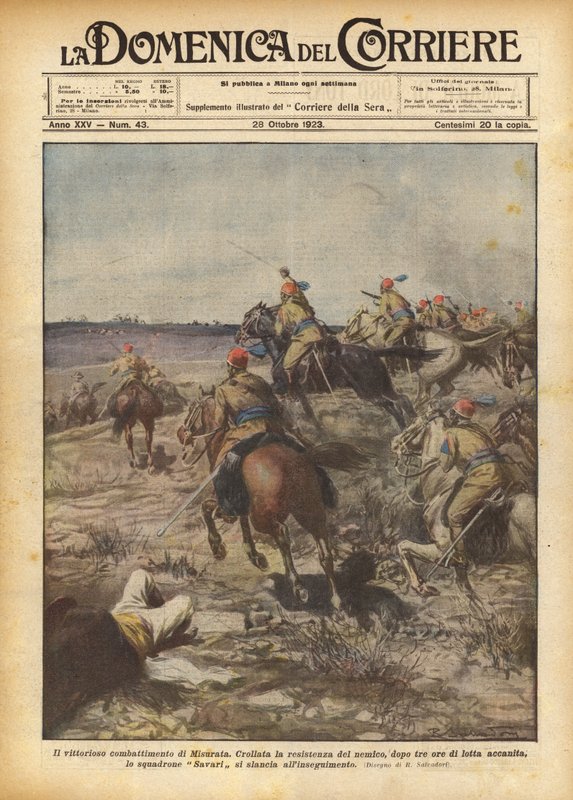 Der siegreiche Kampf von Misurata von Achille Beltrame
