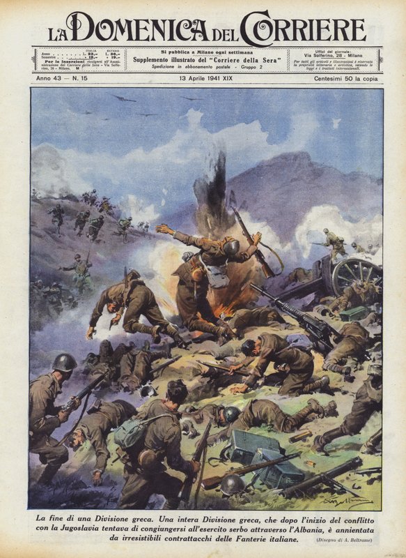 Das Ende einer griechischen Division von Achille Beltrame