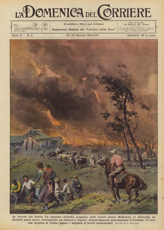 Der brennende Wald von Achille Beltrame